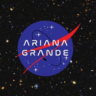 Ariana Grande NASA merch wallpaper