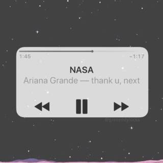 Ariana Grande NASA merch wallpaper