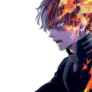 Todoroki PC minimalist wallpaper