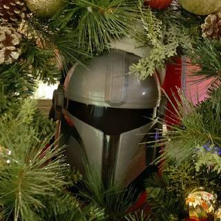 Christmas Mandalorian wallpaper