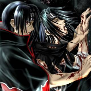 Itachi vs Sasuke wallpaper