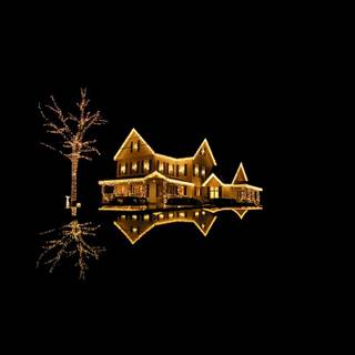 Led Christmas wallpaper