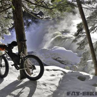 Winter bike wallpaper