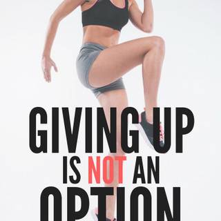 Gym women with quotes wallpaper