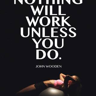 Gym women with quotes wallpaper