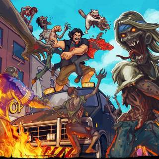 Sunny retro PS4 wallpaper