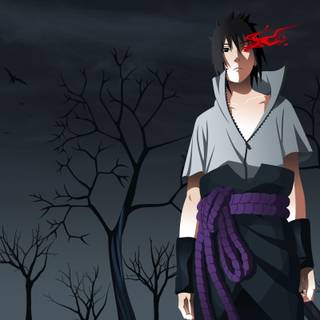 Itachi aesthetic landscape wallpaper