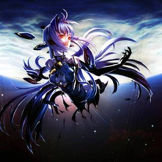 Space girl wallpaper