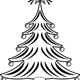 Christmas tree draw wallpaper