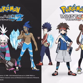 White and black Pokémon wallpaper