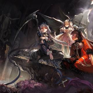 Manga women wallpaper