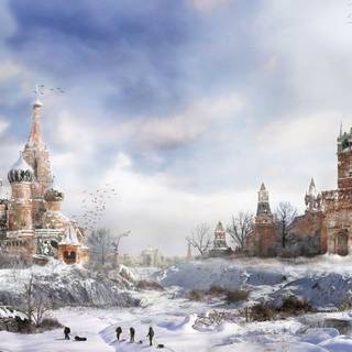 Winter Moscow wallpaper
