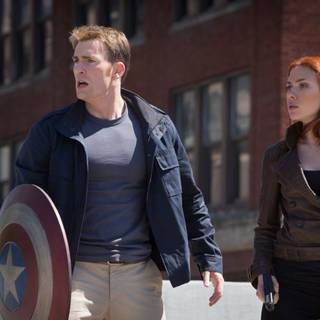 Winter Soldier and Black Widow wallpaper