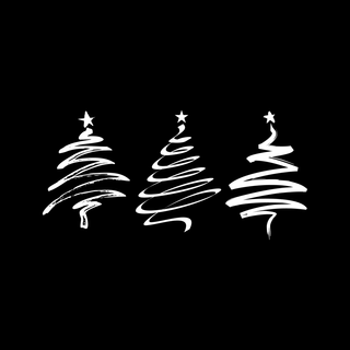 Christmas black and white wallpaper