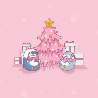 Cute Christmas cartoon wallpaper