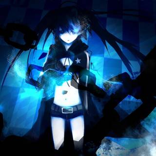 Black and blue anime wallpaper