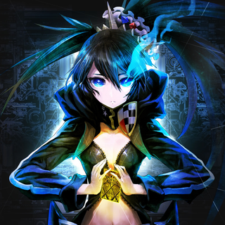 Black and blue anime wallpaper