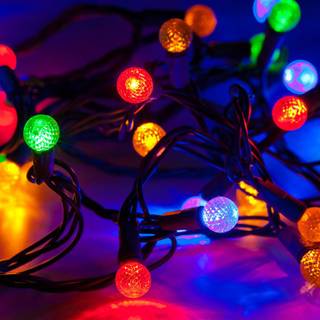 Bright Christmas lights wallpaper