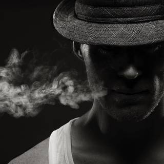 Sad boy smoking wallpaper