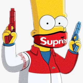 Gangster Bart Simpson wallpaper