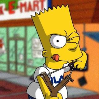 Funny Bart Simpson wallpaper
