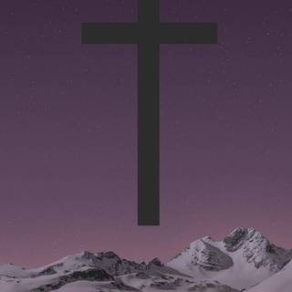 Winter cross wallpaper