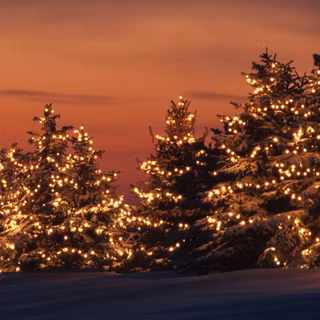 Retro Christmas laptop wallpaper