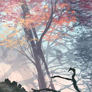 Autumn triple monitor wallpaper