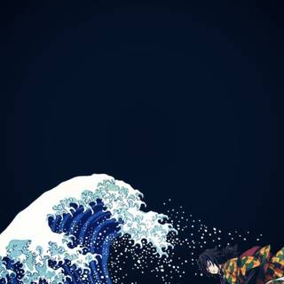 Boys with waves wallpaper