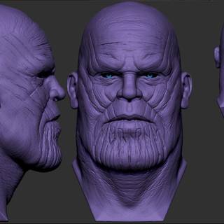 Thanos face wallpaper