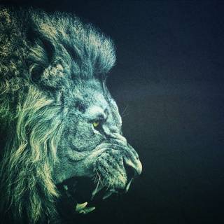 Green lion wallpaper