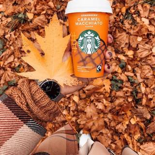 Autumn Starbucks drink wallpaper