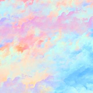 Aqua and pink wallpaper