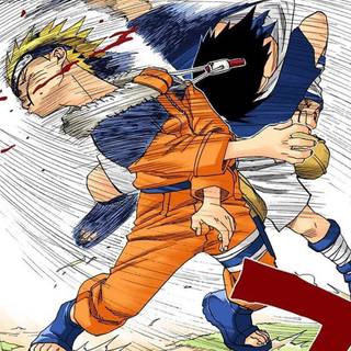 Naruto manga art wallpaper