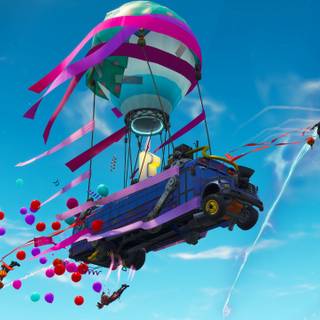 Fortnite bus wallpaper