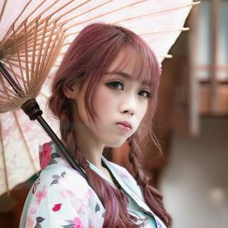 Asian girl Ultra HD wallpaper