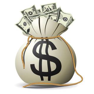 Bags of money wallpaper