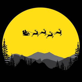 Sleigh Christmas wallpaper