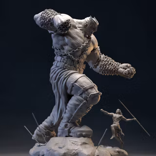 David and Goliath wallpaper