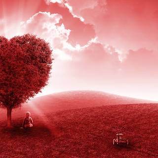 Heart tree wallpaper