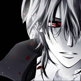 Sad guy anime black wallpaper