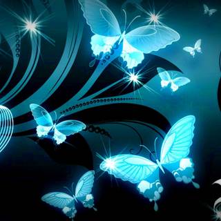 The Blue Butterfly wallpaper