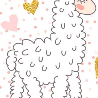 Cute llamas wallpaper