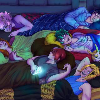 MHA sleepover wallpaper