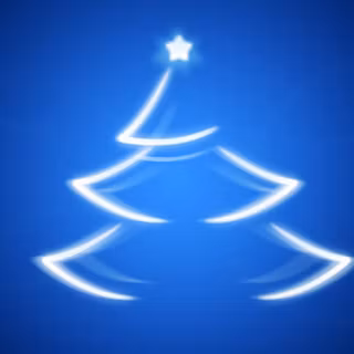 Cute Christmas blue wallpaper