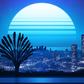 Outrun anime wallpaper