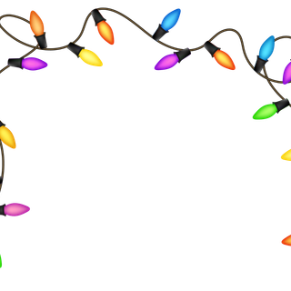 Light Christmas border wallpaper