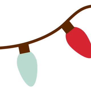 Light Christmas border wallpaper