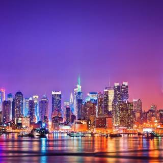 Colorful city HD wallpaper