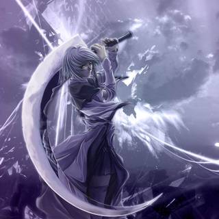 Ice warrior girl wallpaper